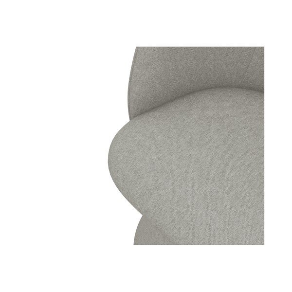 Gaiši pelēks polsterēts ēdamistabas krēsls Maia – Makamii-image-4