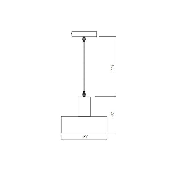 Vara krāsas piekaramā lampa ar metāla abažūru ø 30 cm Selvia II – GTV-image-1