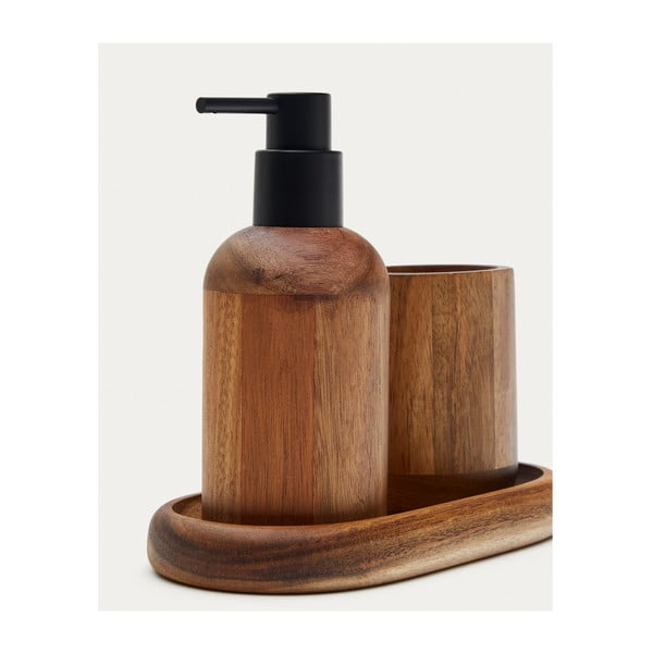 Dabīga toņa koka trauks zobu birstei Senda – Kave Home-image-2