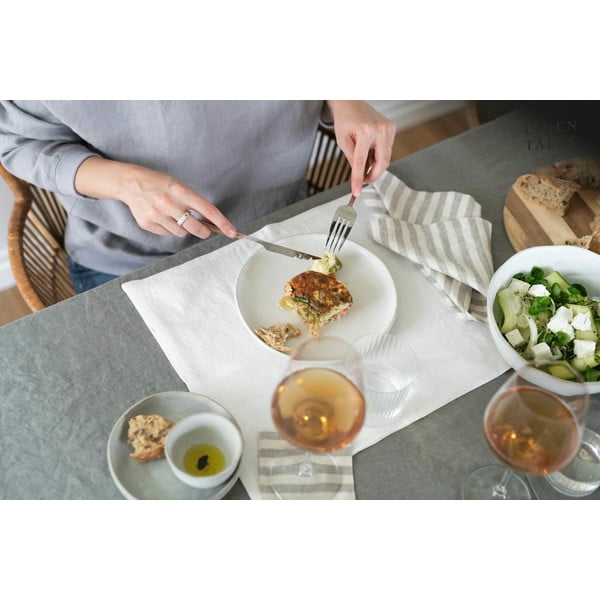 Lina trauku dvielis 45x65 cm Natural White Stripes – Linen Tales-image-2