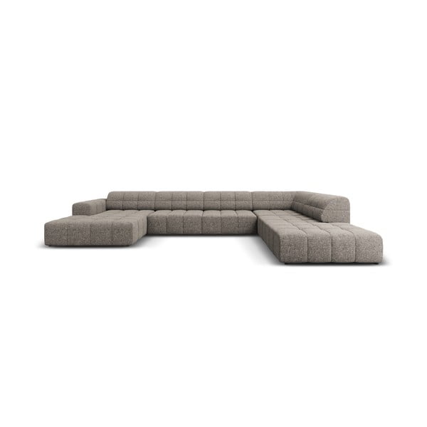 Gaiši brūns stūra dīvāns (ar labo stūri/U veida) Chicago – Cosmopolitan Design