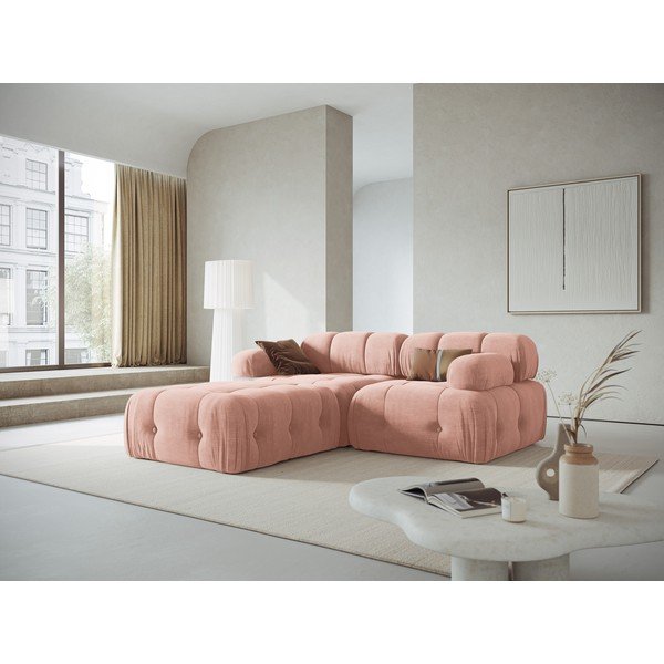 Gaiši rozā stūra dīvāns Ferento – Cosmopolitan Design-image-2