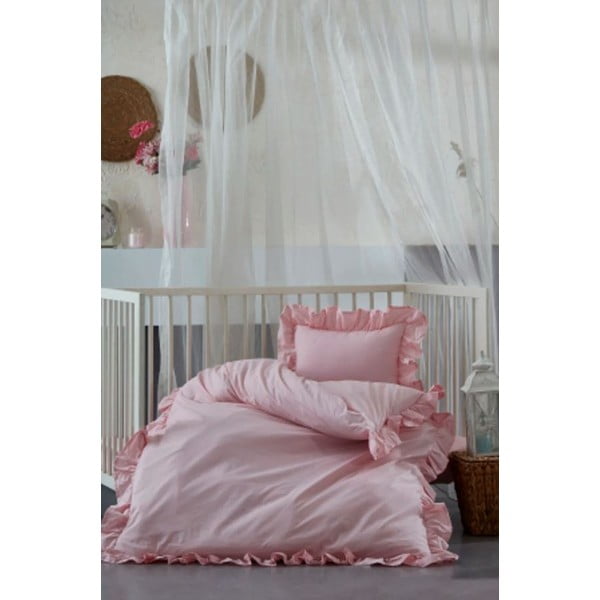 Vienvietīga bērnu gultas veļa no organiskās kokvilnas  100x150 cm – Mila Home