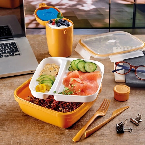 Pusdienu kārba ar galda piederumiem ar nodalījumiem Fresh – Snips-image-2