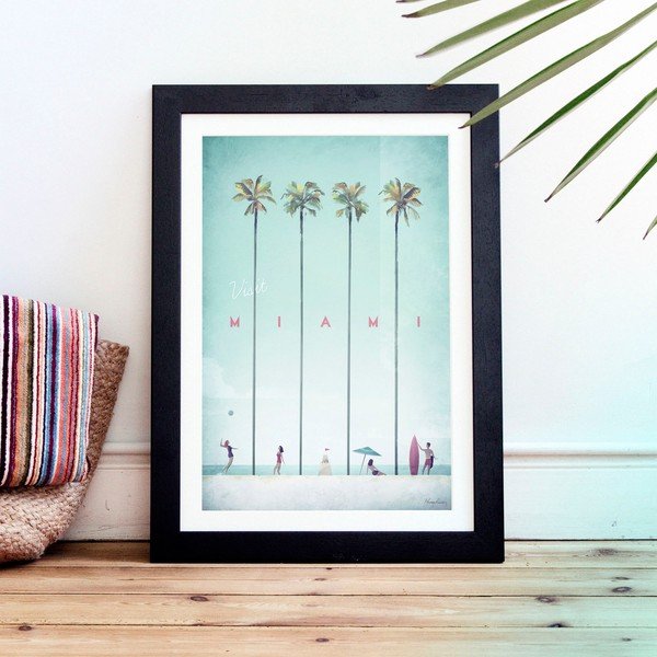 Plakāts Travelposter Miami, 30 x 40 cm-image-1