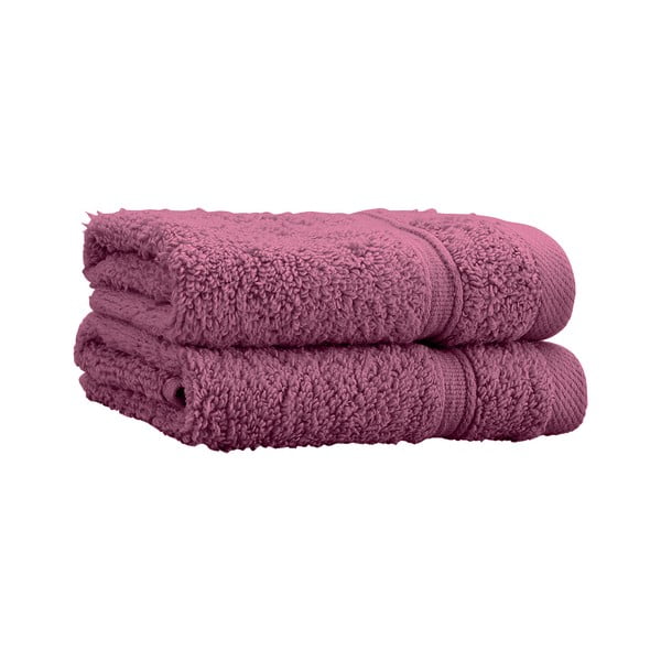 Tumši rozā frotē kokvilnas dvieļi (2 gab.) 30x30 cm Zero Twist – Catherine Lansfield