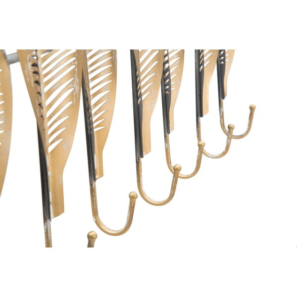 Zelta krāsas metāla sienas pakaramais Long Leaf – Mauro Ferretti-image-2