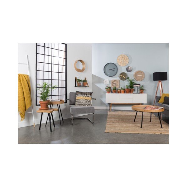 Balts marmora sienas pulkstenis Zuiver-image-4