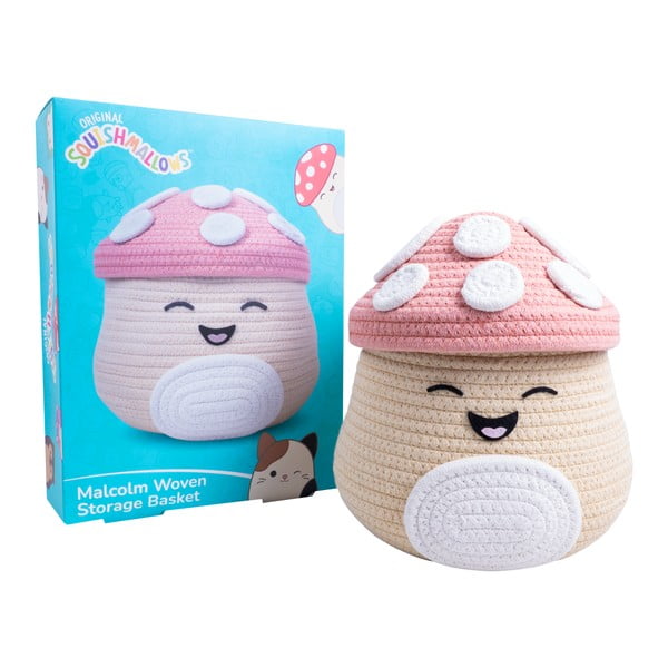 Bēšs tekstila bērnu rotaļlietu grozs ø 23x22 cm Fizz Malcolm – SQUISHMALLOWS-image-3