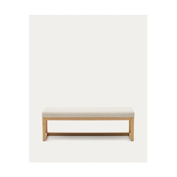 Bēšs/dabīga toņa polsterēts sols Loya – Kave Home-image-4
