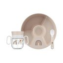 Plastmasas bērnu pusdienu komplekts (3 gab.) Sunshine & Rainbow – Mepal