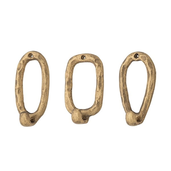 Zelta krāsas metāla āķi (3 gab.) Cias – Bloomingville-image-2