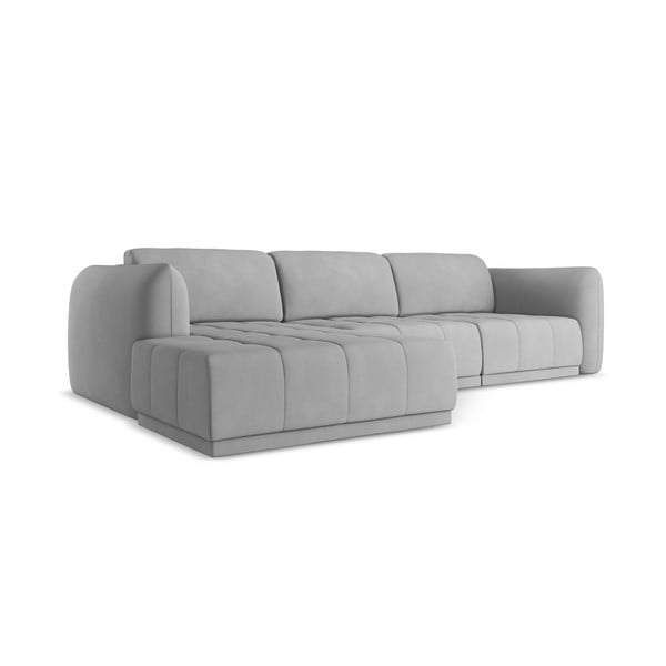 Gaiši pelēks stūra dīvāns (ar kreiso stūri) Hoku – Makamii-image-3