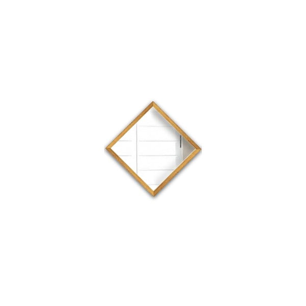 3 sienas spoguļu komplekts ar zelta krāsas rāmi Oyo Concept Luna, 24 x 24 cm