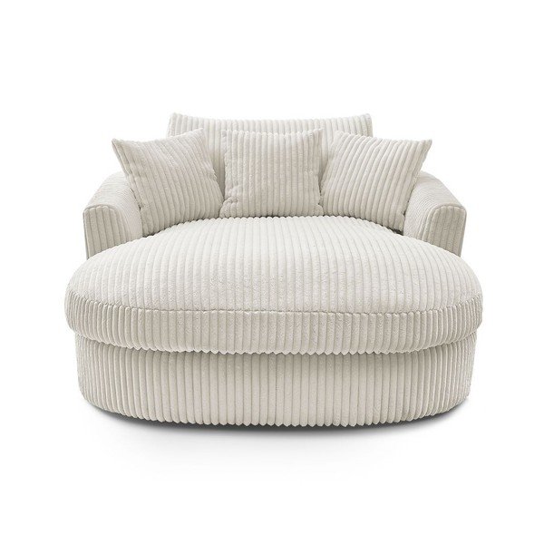 Bēšs velveta atpūtas krēsls Belem – Bobochic Paris-image-3