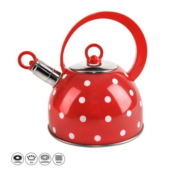 Nerūsējošā tērauda tējkanna ar svilpi Orion Karin, 1,8 l-image-1