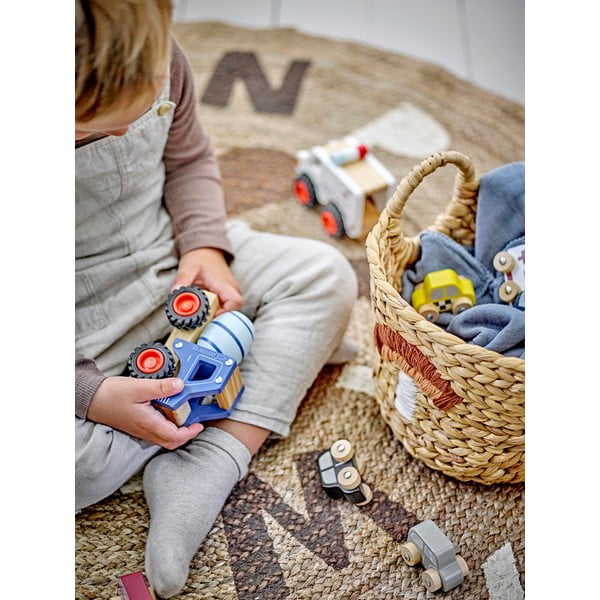 Dabīga toņa bērnu rotaļlietu grozi no ūdens hiacintes (2 gab.) ø 32x32 cm Agnes – Bloomingville Mini-image-4