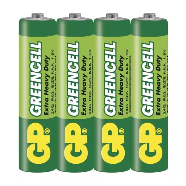 AAA cinka baterijas (4 gab.) GREENCELL – EMOS