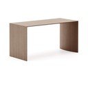 Tumša dabīga toņa žurnālgaldiņš ar riekstkoka imitāciju 45x90 cm Litto – Kave Home