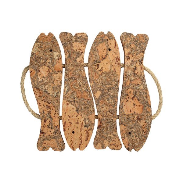 Liels korķa karstā katla paklājs T&G Woodware Fish