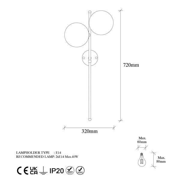 Balta/misiņa krāsas sienas lampa Fazli – Opviq lights-image-4