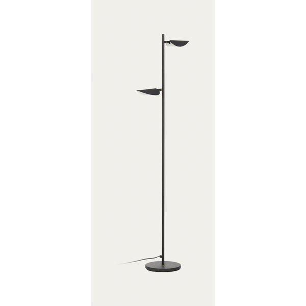 Melna LED stāvlampa (augstums 150 cm) Veleira – Kave Home-image-4
