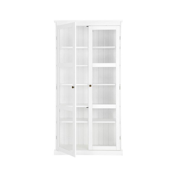 Balta vitrīna no MDF 98x193x34 cm Wilma – Ellos Home-image-4