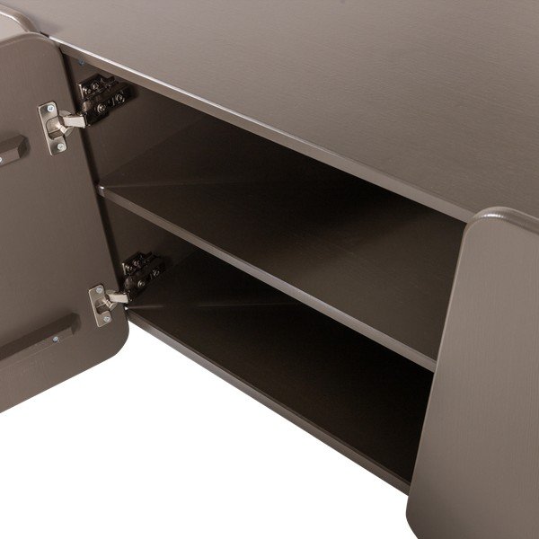 Brūns priedes masīvkoka TV galdiņš 200x58x45 cm Root – WOOOD-image-4