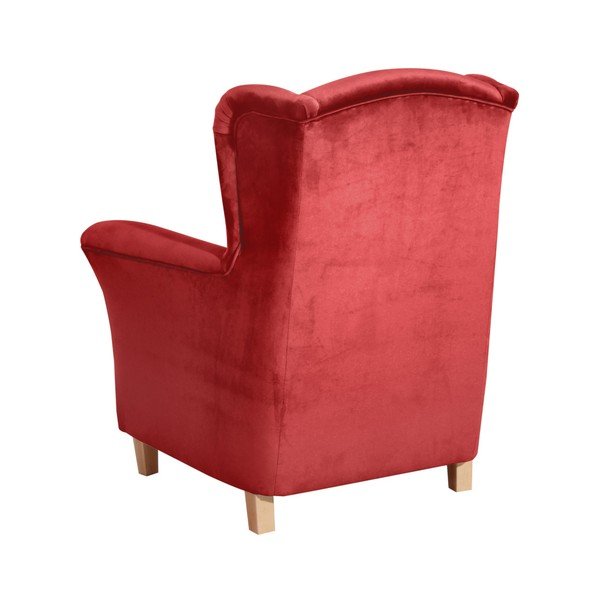 Ķieģeļu sarkans atzveltnes krēsls Max Winzer Agnetha Suede-image-2