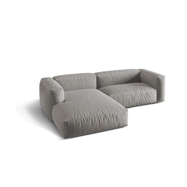 Gaiši pelēks modulārais stūra dīvāns (ar kreiso stūri) Martina – Micadoni Home-image-1