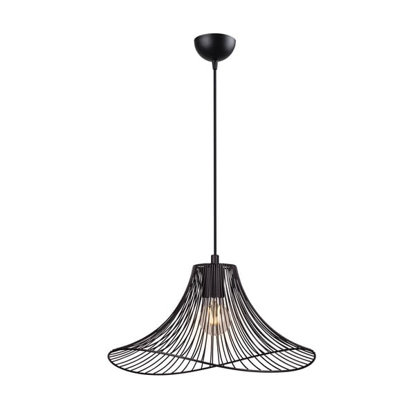 Melna piekaramā lampa ø 40 cm Wavy – Squid Lighting