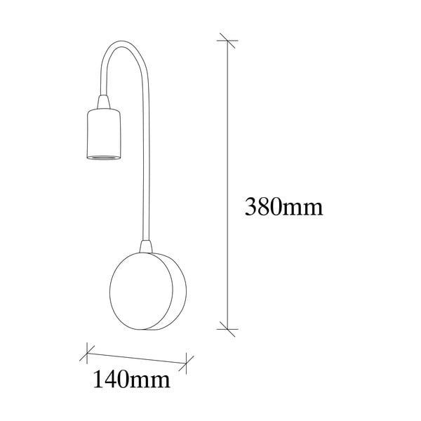 Melna sienas lampa Baston – Opviq lights-image-4