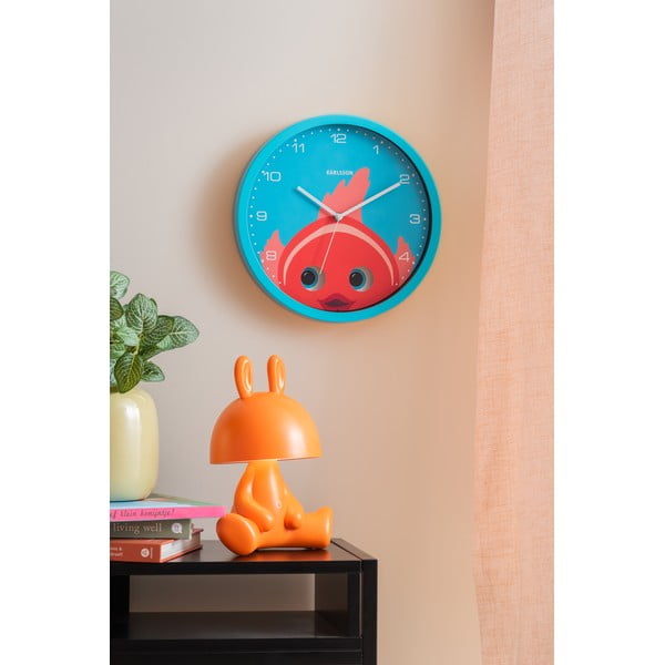 Bērnu pulkstenis ø 31 cm Peekaboo Goldfish – Karlsson-image-1
