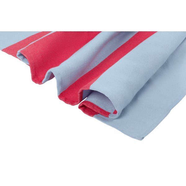 Sarkans/gaiši zils kokvilnas pludmales dvielis 100x160 cm Su – noo.ma-image-4