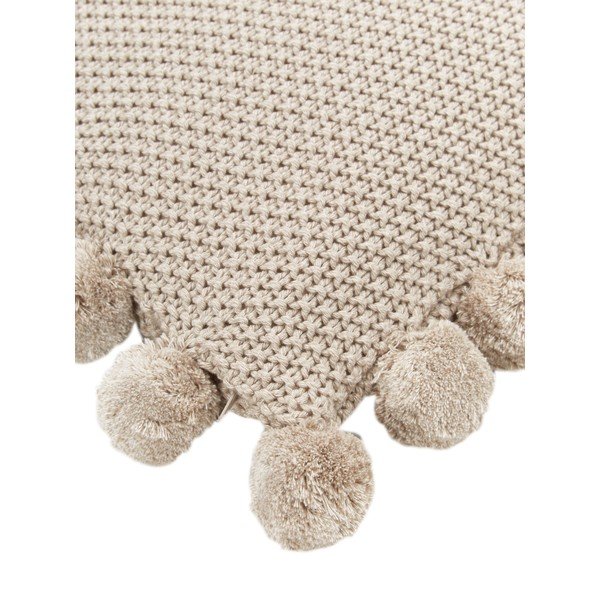 Bēša dekoratīvā kokvilnas spilvendrāna Westwing Collection Molly, 40 x 40 cm-image-2