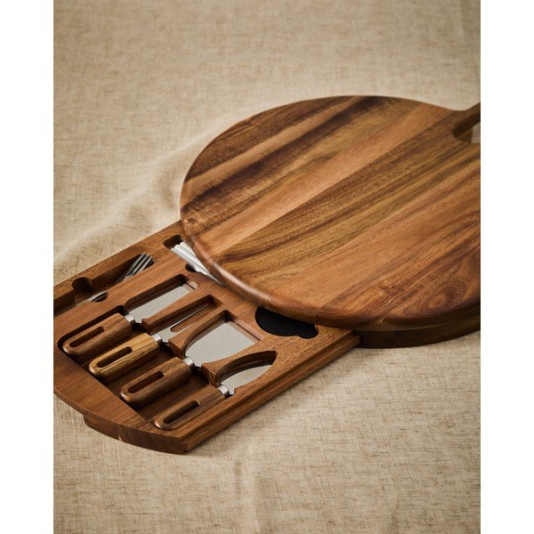 Koka griešanas dēlis sieram 46 x 36 cm Blera – Kave Home-image-1