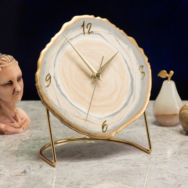 Galda pulkstenis ø 18 cm Epoxy – Mioli Decor-image-1