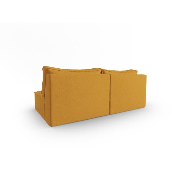 Dzeltens dīvāns 160 cm Mike – Micadoni Home-image-3