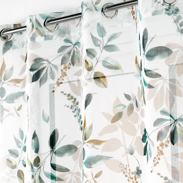 Balts/zaļš dienas aizkars 140x240 cm Dilaris – douceur d'intérieur-image-2