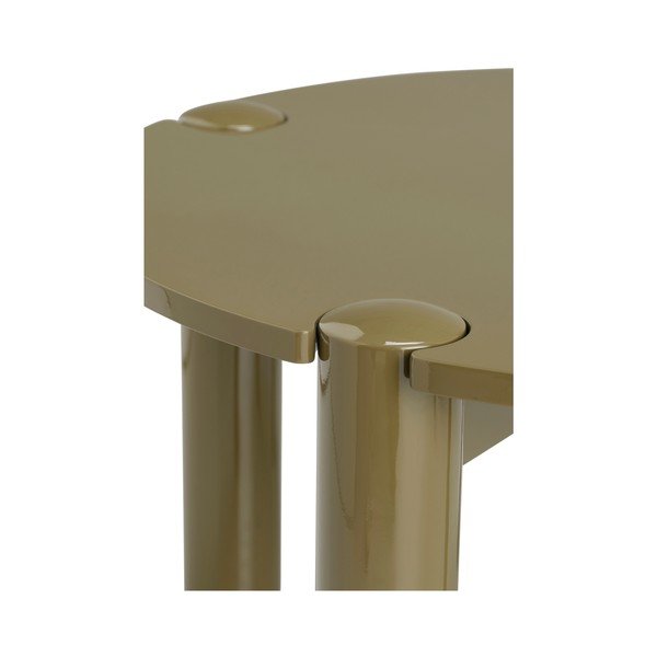 Haki apaļš žurnālgaldiņš no MDF ø 80 cm Pussel – Ellos Home-image-3