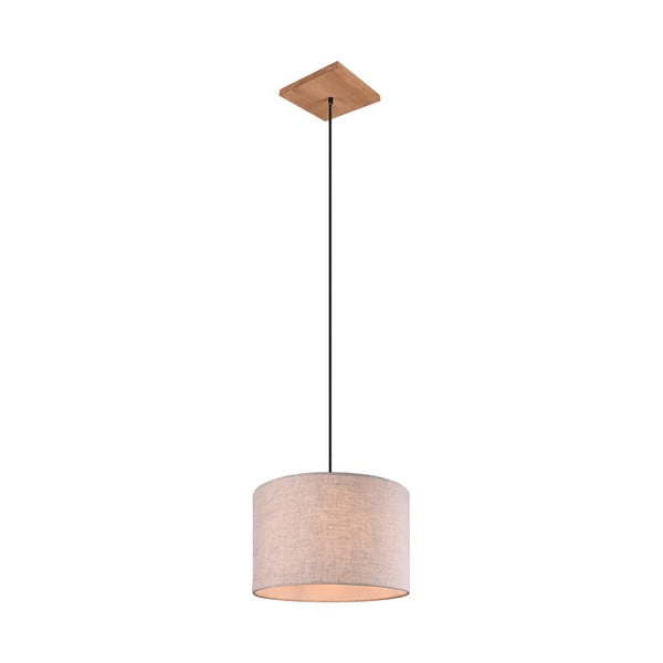 Bēša piekaramā lampa ar auduma abažūru ø 35 cm Elmau – Trio-image-2