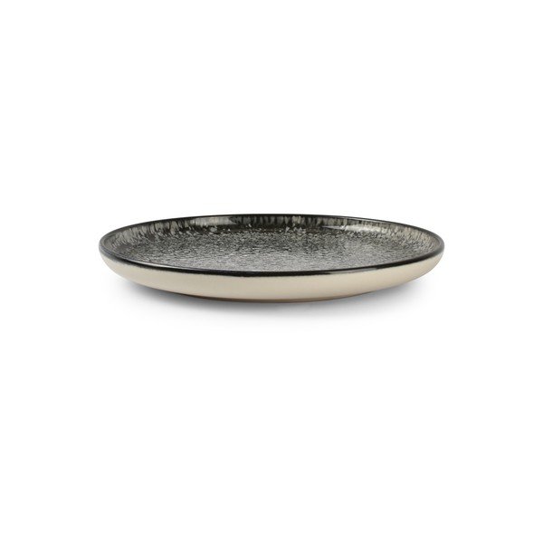 Melns/krēmkrāsas deserta akmensmasas šķīvis ø 20 cm Gravel – ONA-image-2