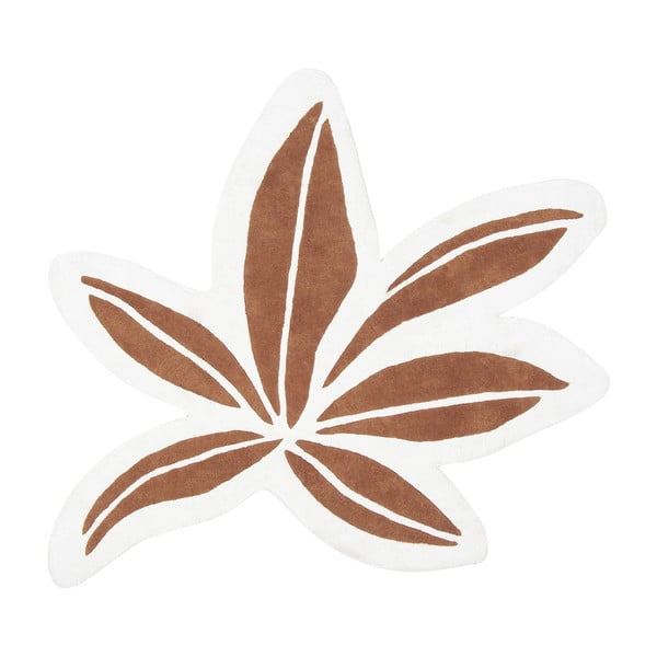 Brūns bērnu paklājs 140x120 cm Tropical Leaf – Lilipinso