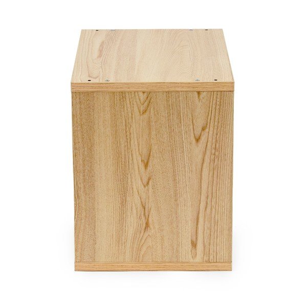 Dabīga toņa vīna plaukts ar dižskābarža koka imitāciju 9 pudelēm – Compactor-image-4