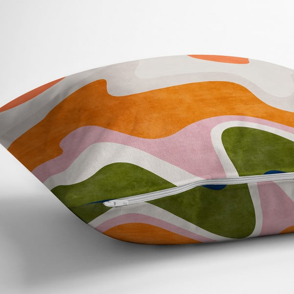 Spilvendrāna 43x43 cm Squiggly Orange – Mila Home-image-2