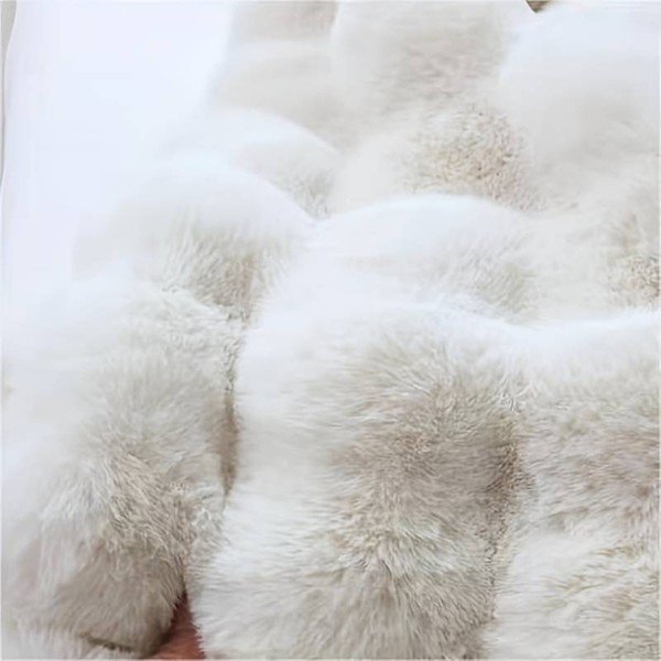 Balts mazgājams apaļš paklājs ø 80 cm Bubble White – Mila Home-image-4