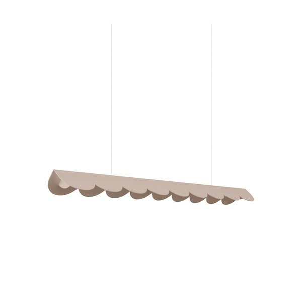 Pelēkbrūna alumīnija LED piekaramā lampa BISCUIT – Thoro