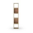 Ķieģeļu sarkans/dabīga toņa grāmatplaukts ar ozolkoka imitāciju 32x167 cm Lofty – Marckeric