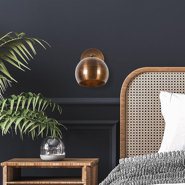 Bronzas krāsas sienas lampa ø 15 cm Stiva – Opviq lights-image-3