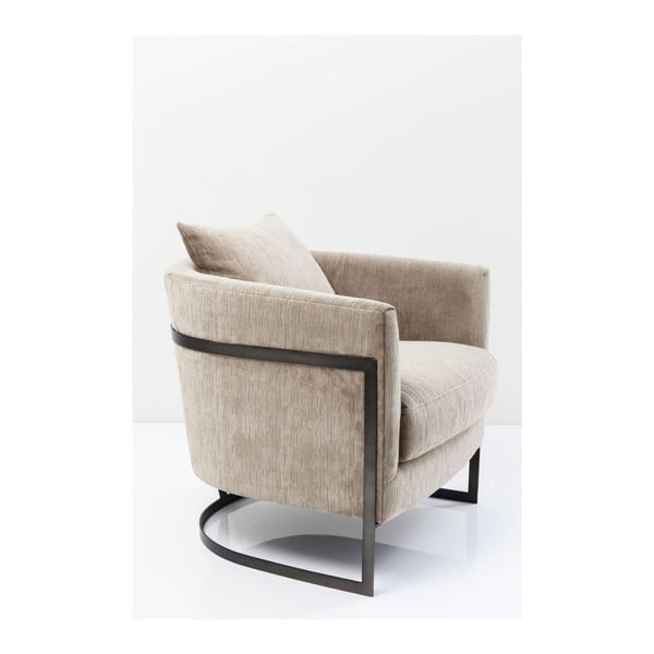 Pelēks krēsls ar melnām detaļām Kare Design La Vida
